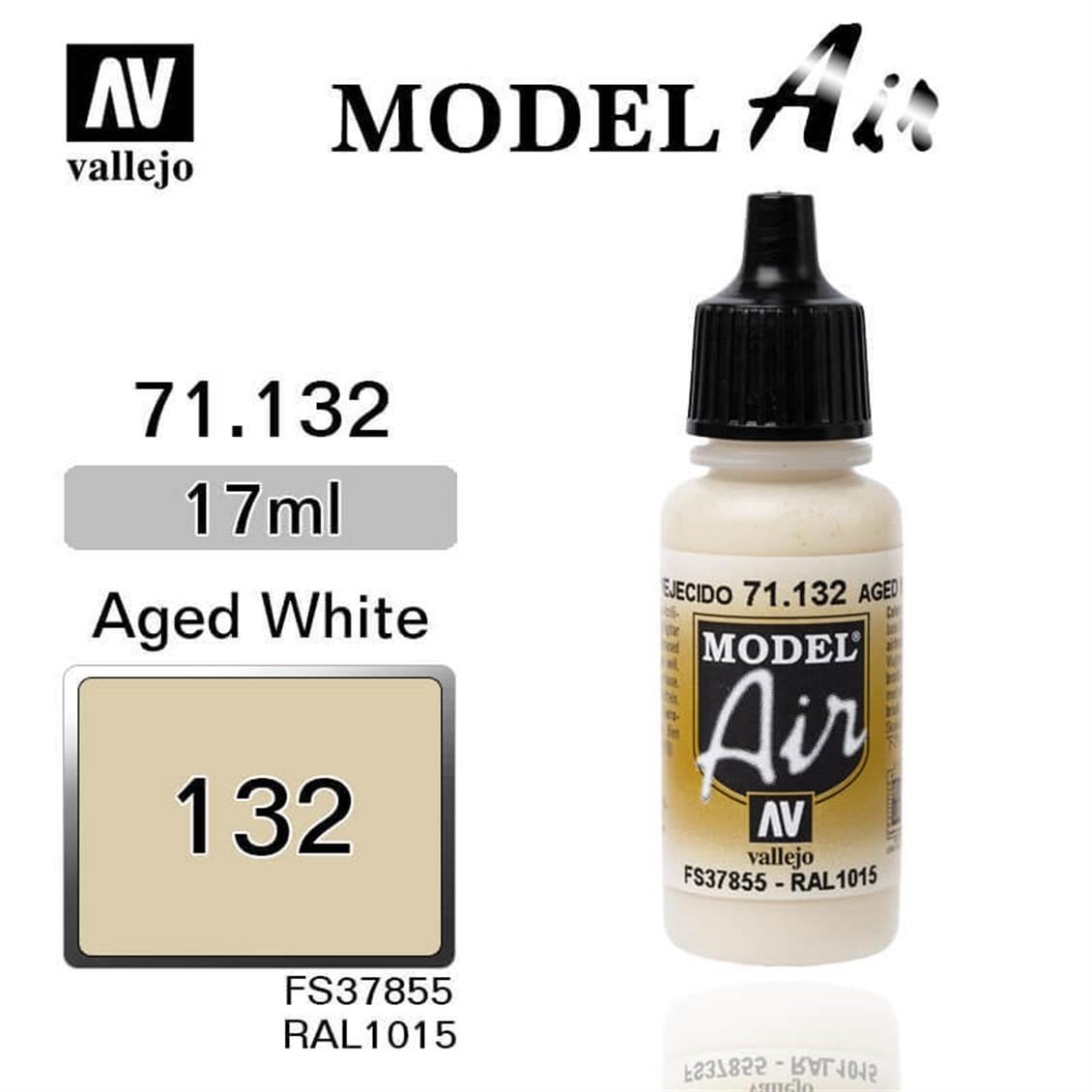 Vallejo 71132 18 ml. Aged White, Model Air Serisi Model Boyası