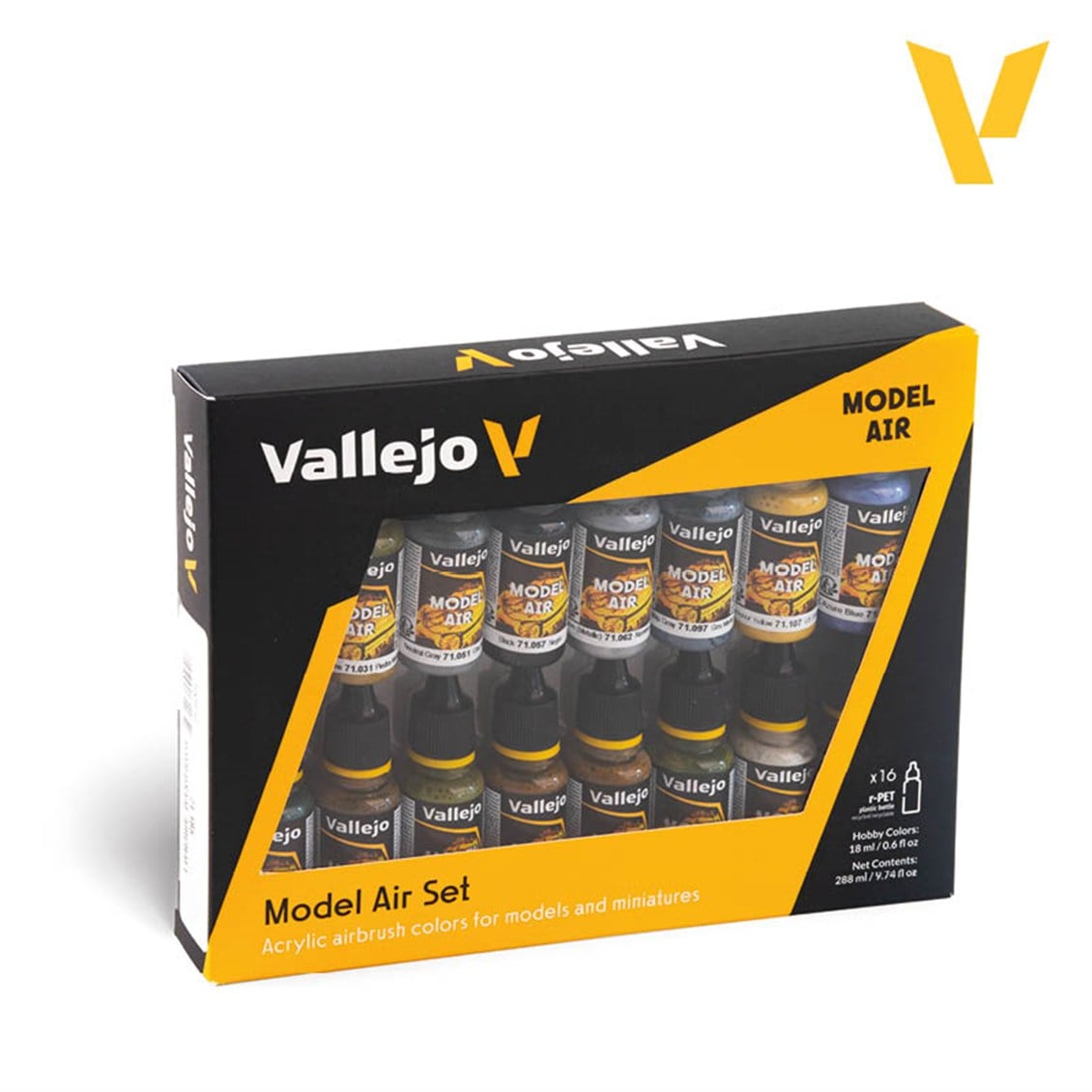 Vallejo 71185 8x18 ml. WWII USAAF Aircraft, Model Air Serisi Model Boyası Seti
