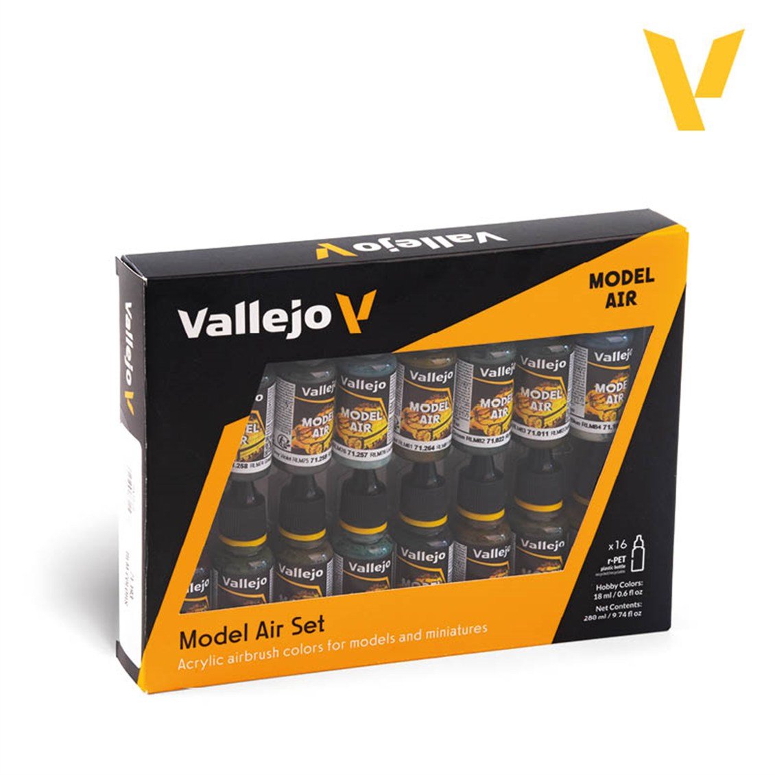 Vallejo 71193 16x18 ml. RLM Colors, Model Air Serisi Model Boyası Seti