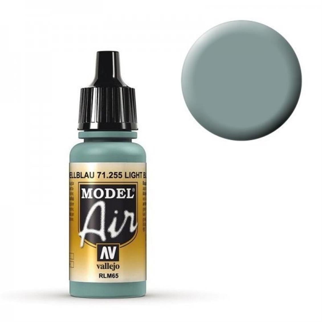 Vallejo 71255 18 ml. Light Blue RLM65, Model Air Serisi Model Boyası