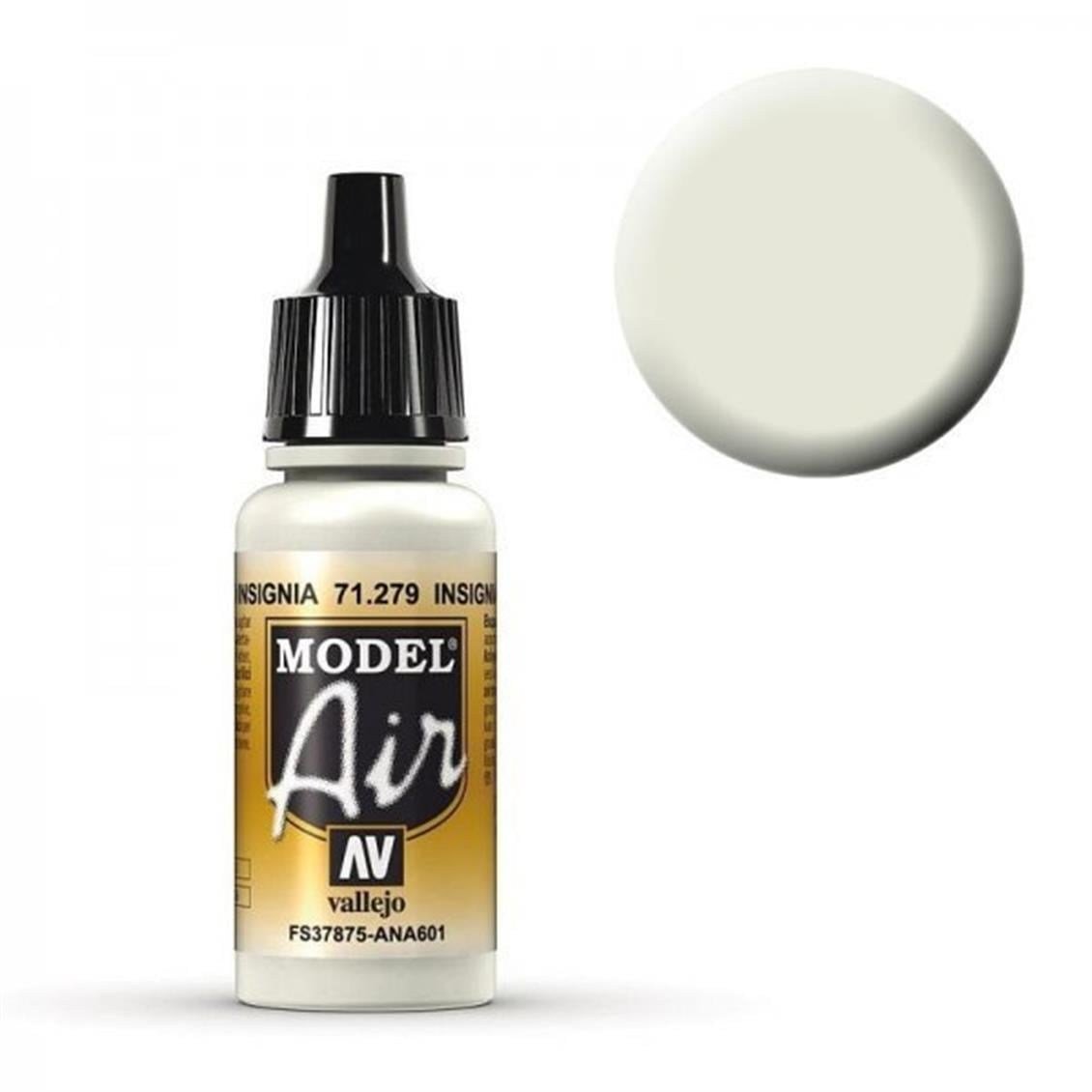 Vallejo 71279 18 ml. Insignia White, Model Air Serisi Model Boyası