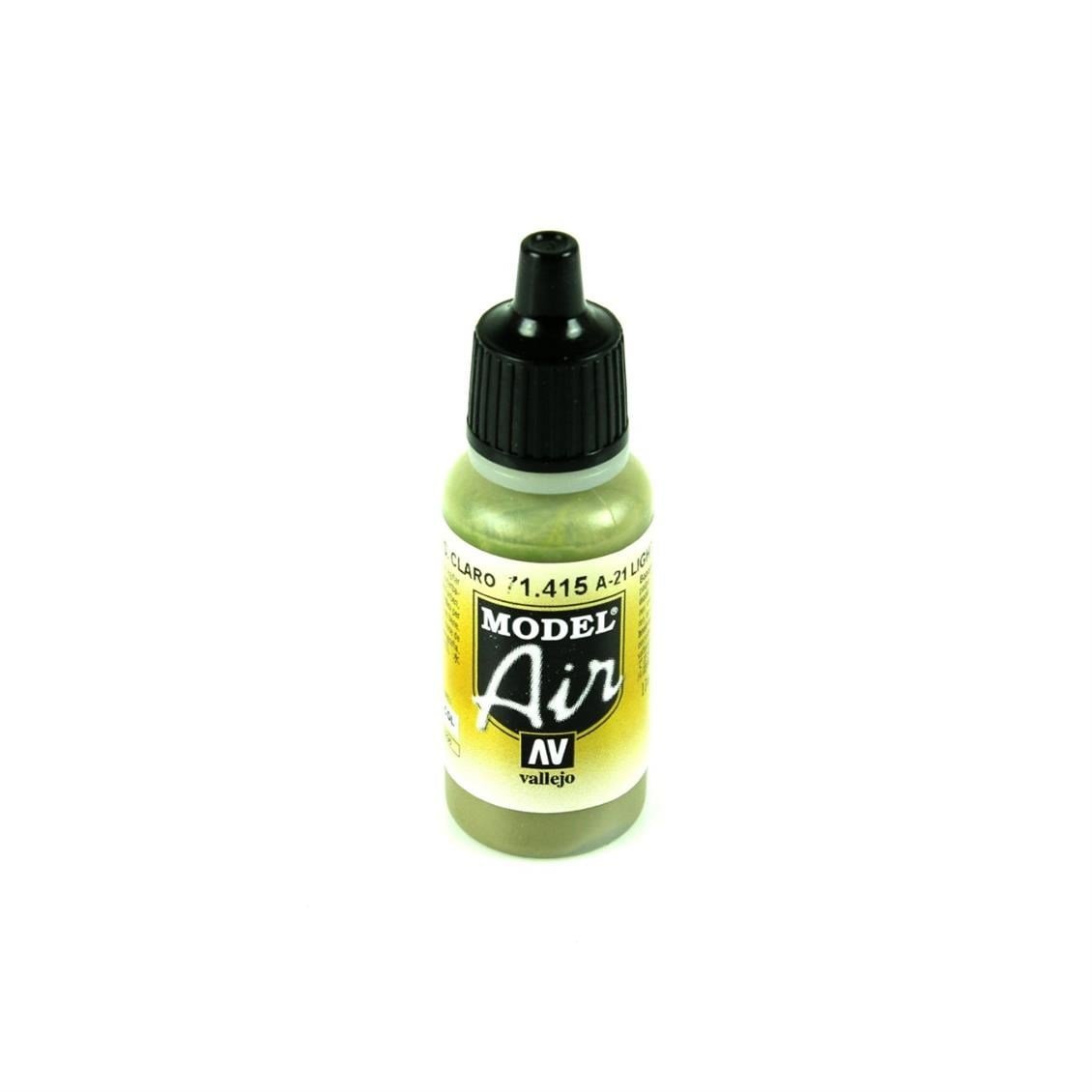 Vallejo 71415 18 ml A-21 Lıght Greysh Brown, Model Air Serisi Model Boyası