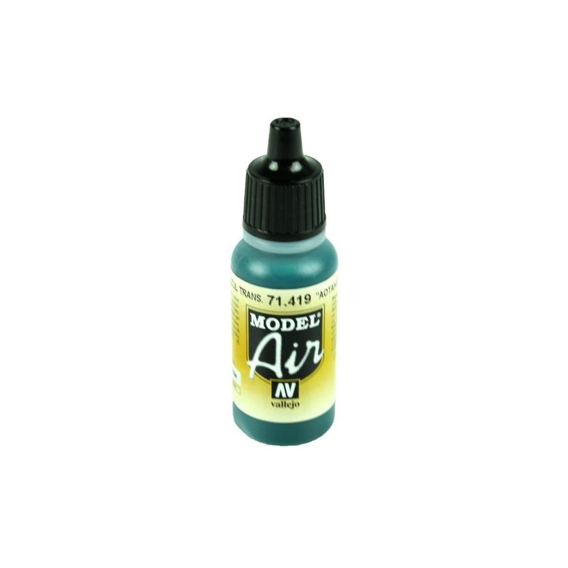 Vallejo 71419 18 ml. Aotake' Translucent Blue, Model Air Serisi Model Boyası