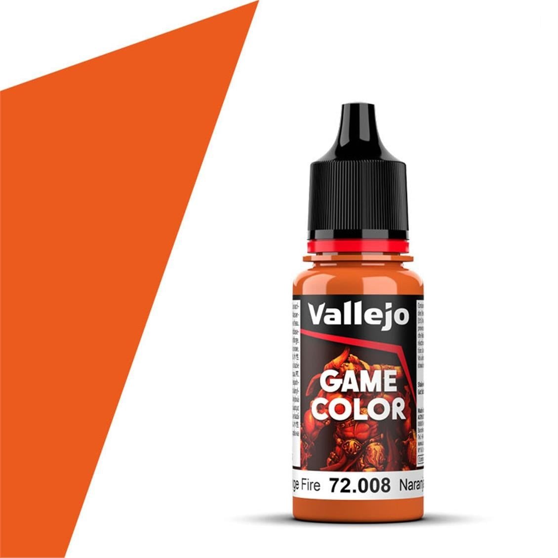 Vallejo 72008 18 ml. Orange Fire, Game Color Serisi Model Boyası