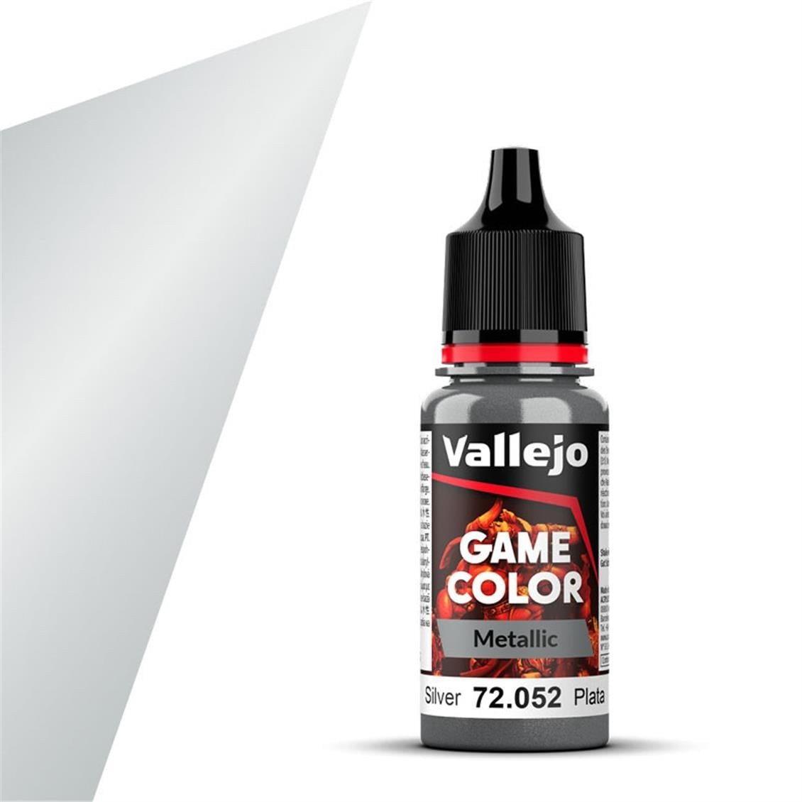 Vallejo 72052 18 ml. Silver, Game Color Serisi Model Boyası