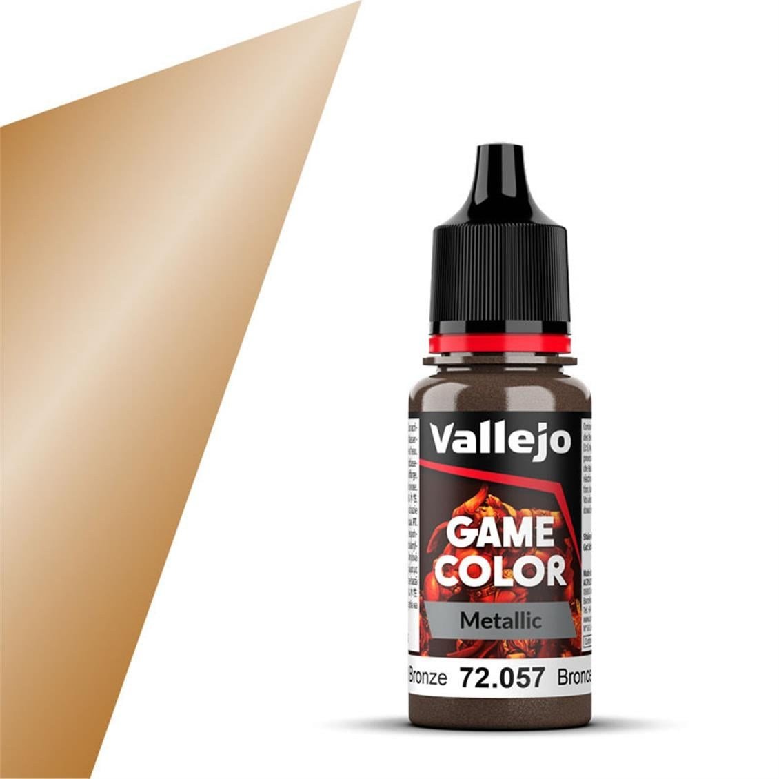 Vallejo 72057 18 ml. Bright Bronze, Game Color Serisi Model Boyası