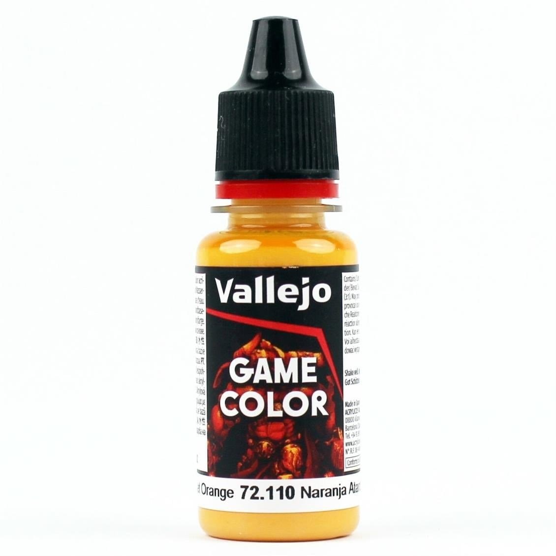 Vallejo 72110 18 ml. Sunset Orange, Game Color Serisi Model Boyası