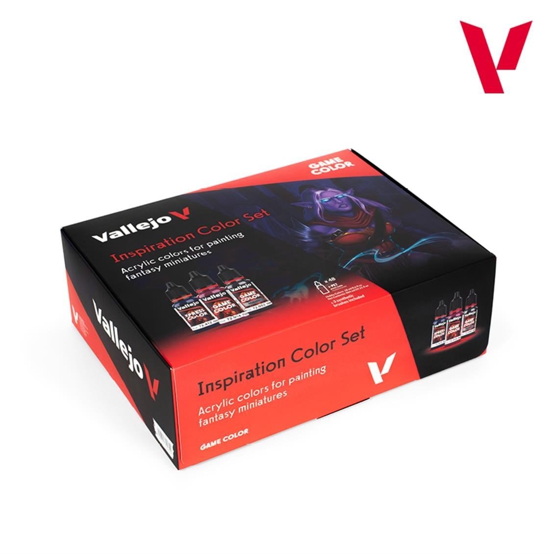 Vallejo 72182 48x18 ml. İlham Veren Renkler ve Saklama Kutusu, Game Color Serisi Model Boyası