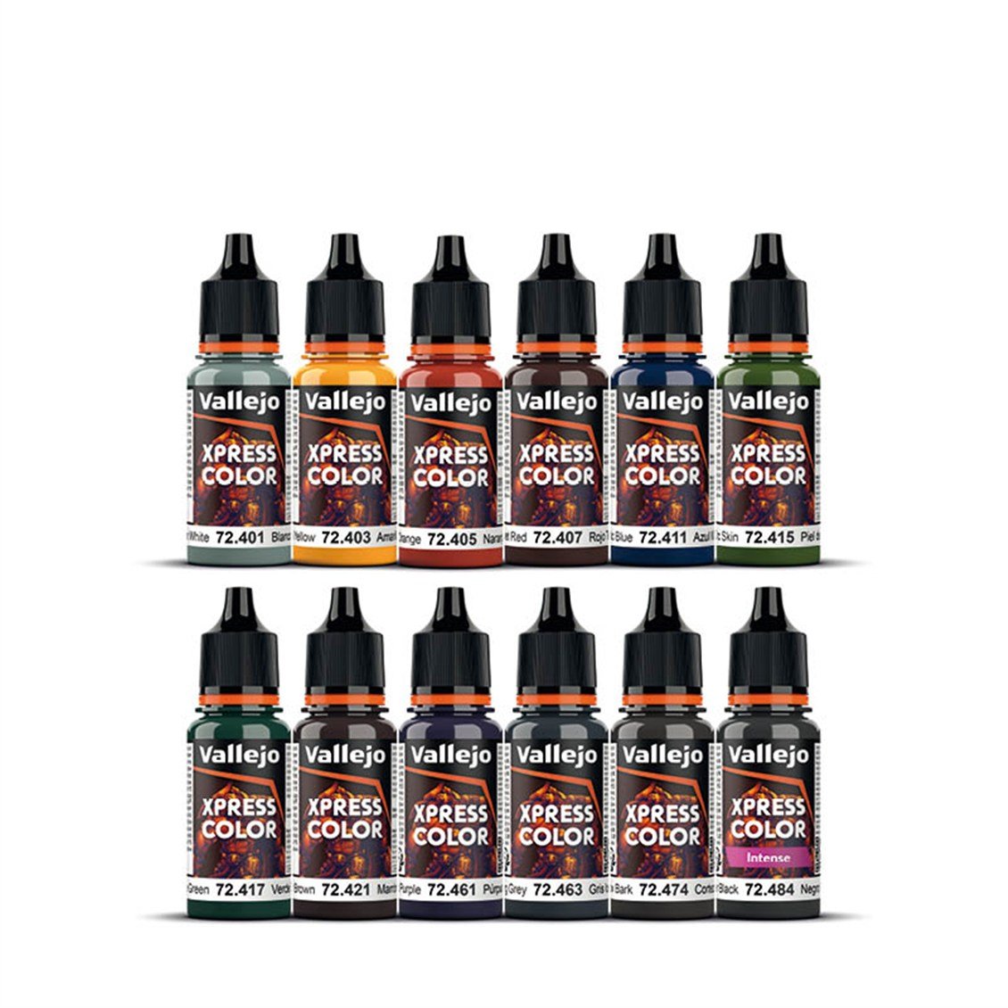 Vallejo 72209 12x18 ml. ve 1x Figür, Başlangıç Seti, Xpress Color Serisi Model Boyası Seti
