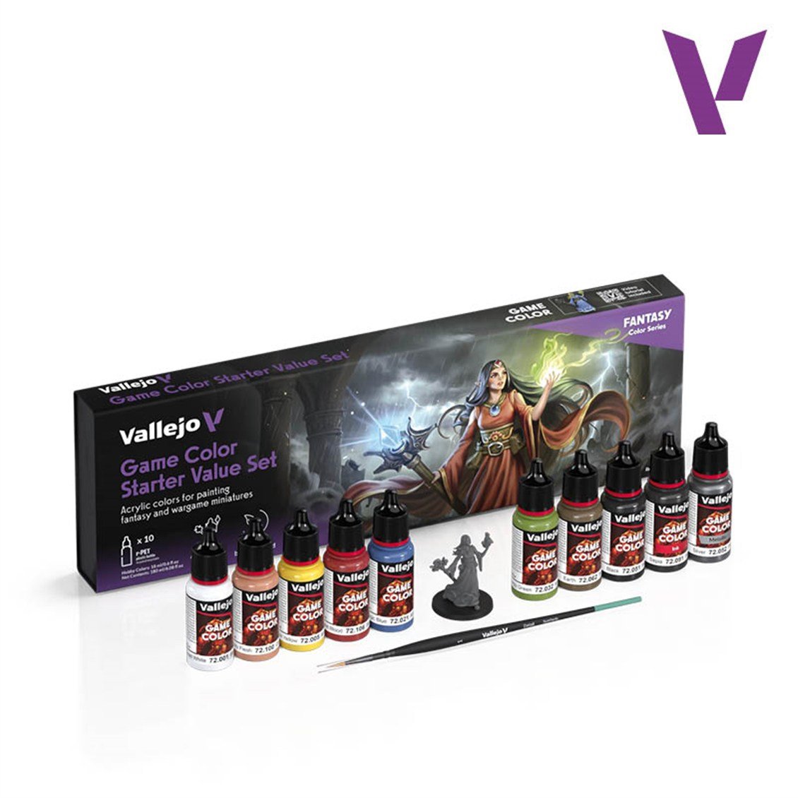 Vallejo 72215 10X18 ml. Starter Value Set, Game Color Serisi Model Boyası Seti
