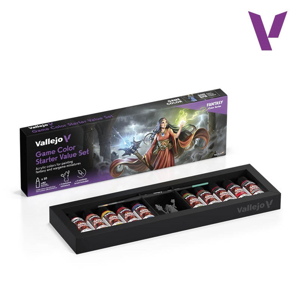 Vallejo 72215 10X18 ml. Starter Value Set, Game Color Serisi Model Boyası Seti