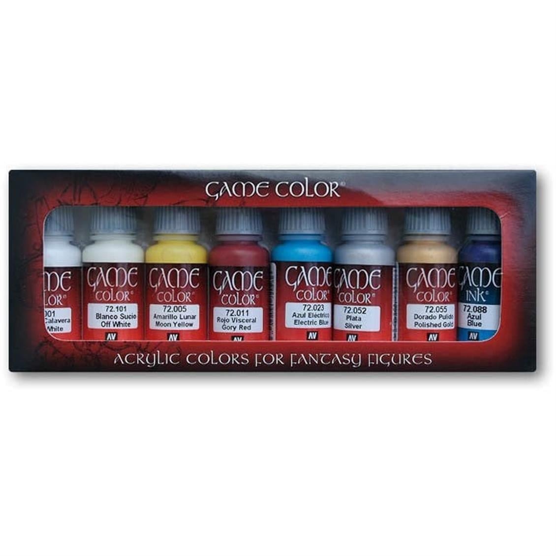 Vallejo 72300 8X18 ml. Elves, Game Color Serisi Model Boyası Seti