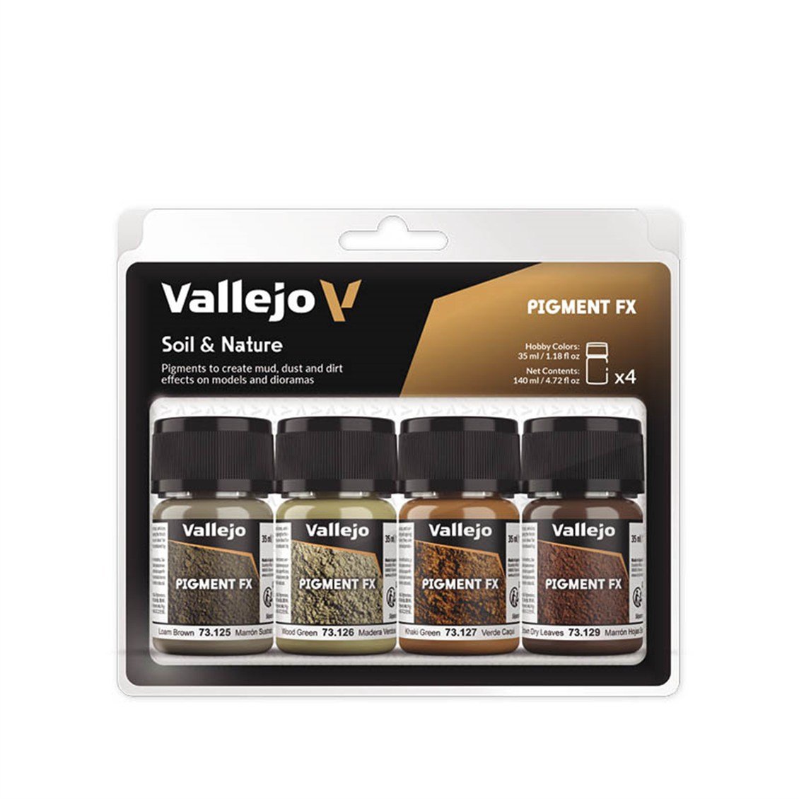 Vallejo 73129 35 ml. Brown Dry Leaves, Model Boyası Pigmenti