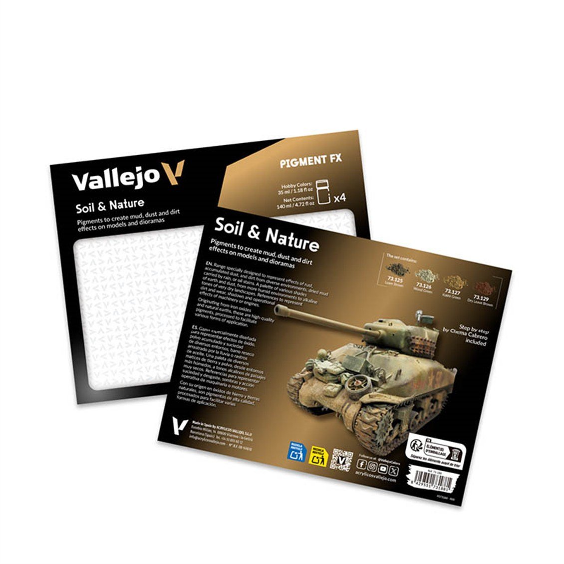 Vallejo 73129 35 ml. Brown Dry Leaves, Model Boyası Pigmenti