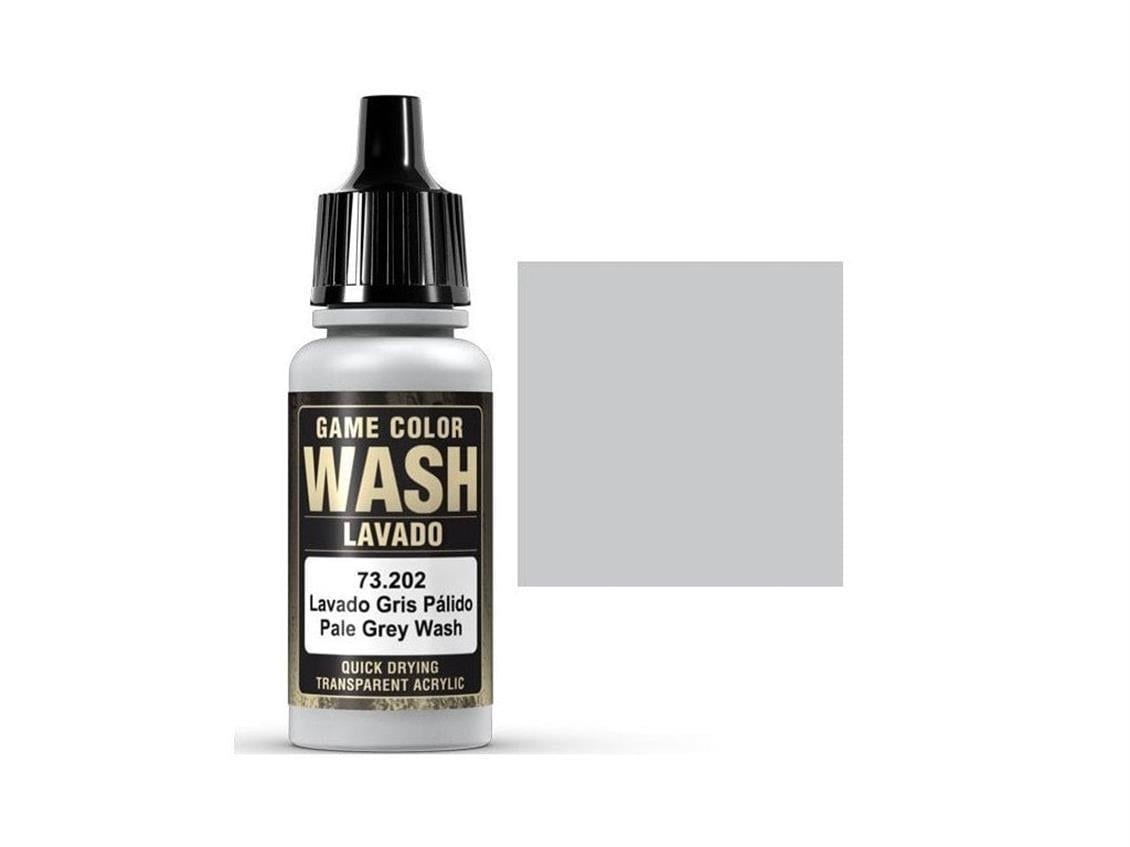 Vallejo 73202 18 ml. Pale Grey Shade Wash, Game Color Serisi Model Boyası