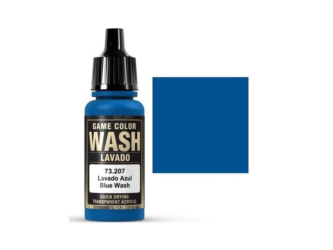 Vallejo 73207 18 ml. Blue Wash, Game Color Serisi Model Boyası