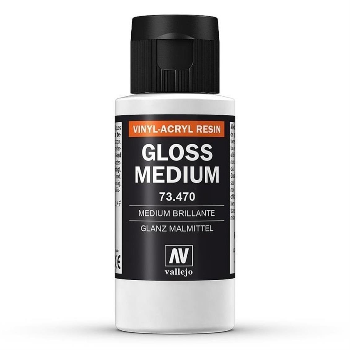Vallejo 73470 60 ml. Gloss Medium (Parlaklaştırıcı), Model Boyası