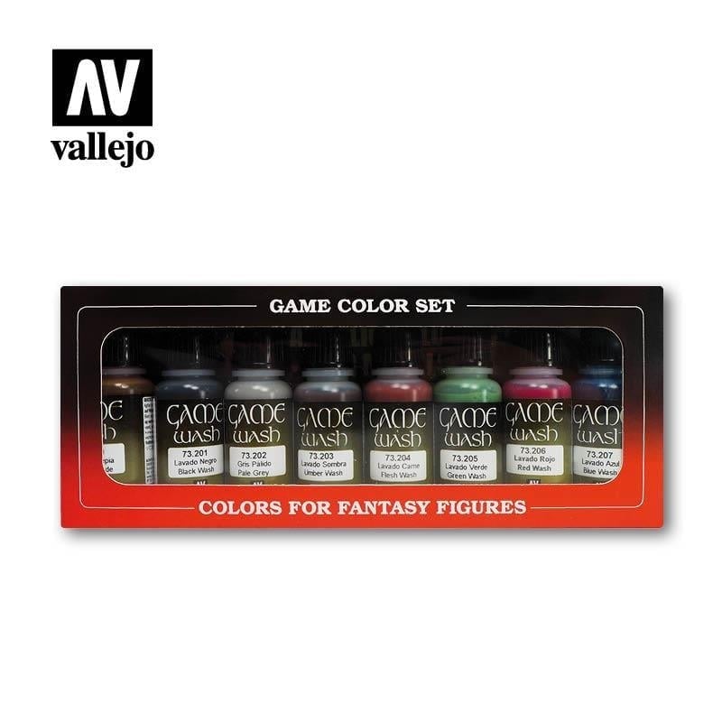 Vallejo 73998 8x18 ml. Game Color Washes Boya Seti