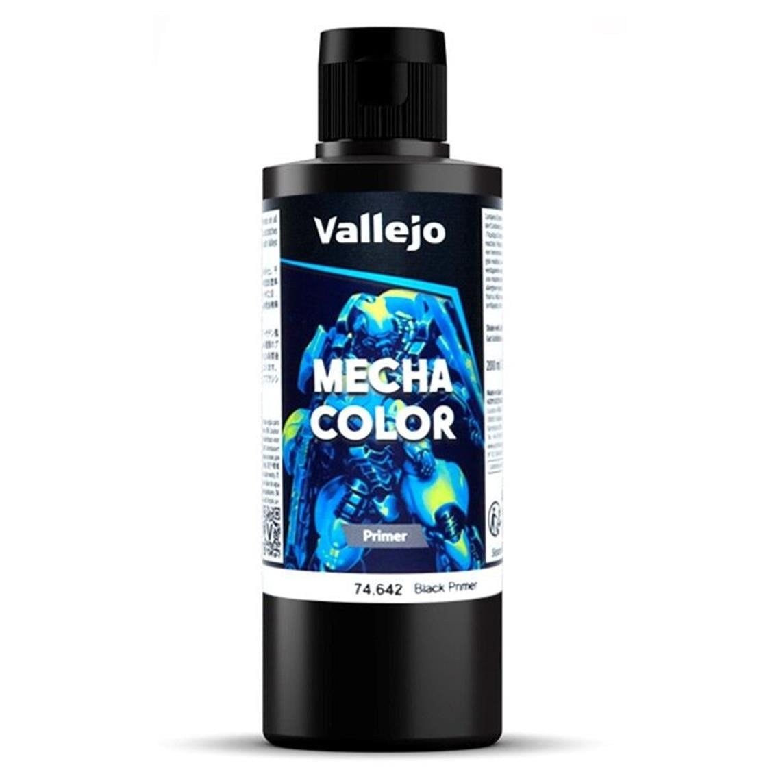 Vallejo 74642 200 ml. Black, Mecha Color Astar Model Boyası