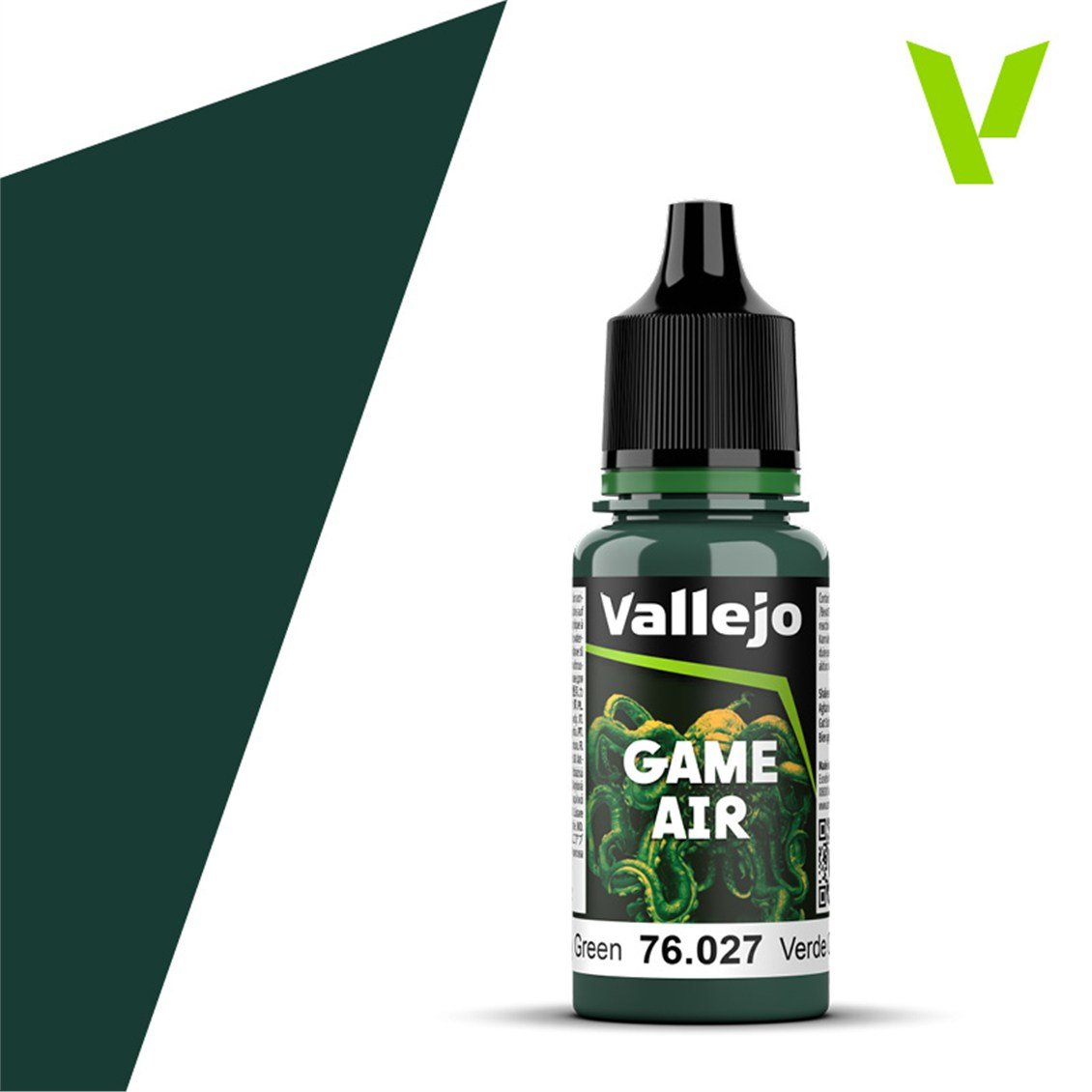 Vallejo 76027 18 ml. Scurvy Green, Model Air Serisi Model Boyası