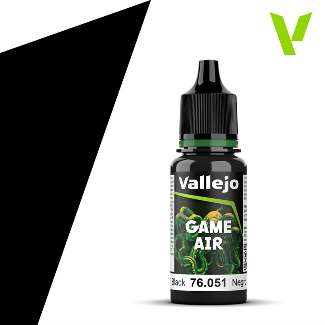 Vallejo 76051 18 ml. Black, Model Air Serisi Model Boyası