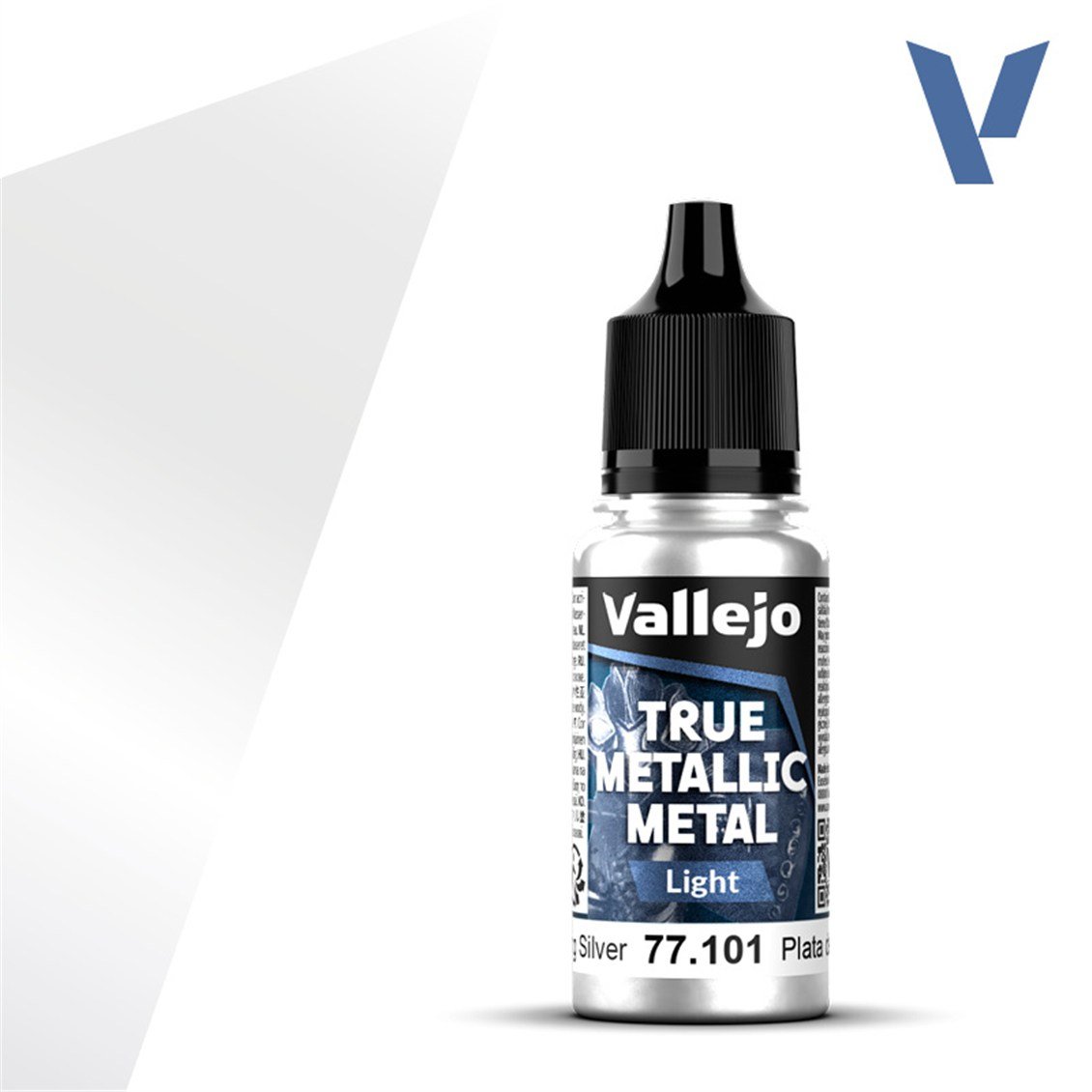 Vallejo 77101 18 ml. Sterling Silver, Light, True Metallic Metal (TMM) Serisi Model Boyası