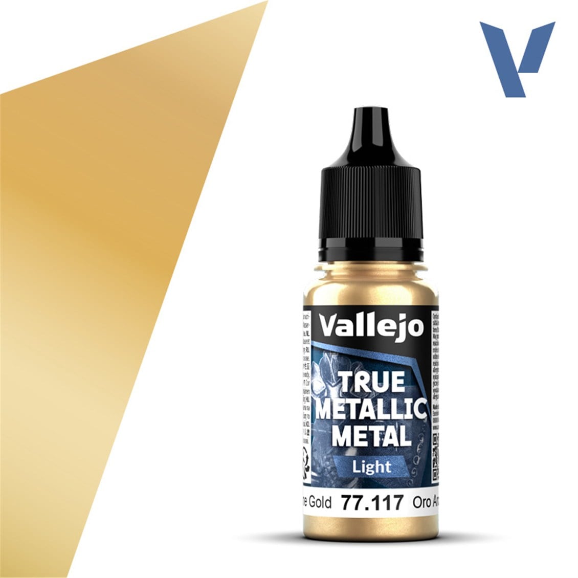 Vallejo 77117 18 ml. Arcane Gold, Light, True Metallic Metal (TMM) Serisi Model Boyası