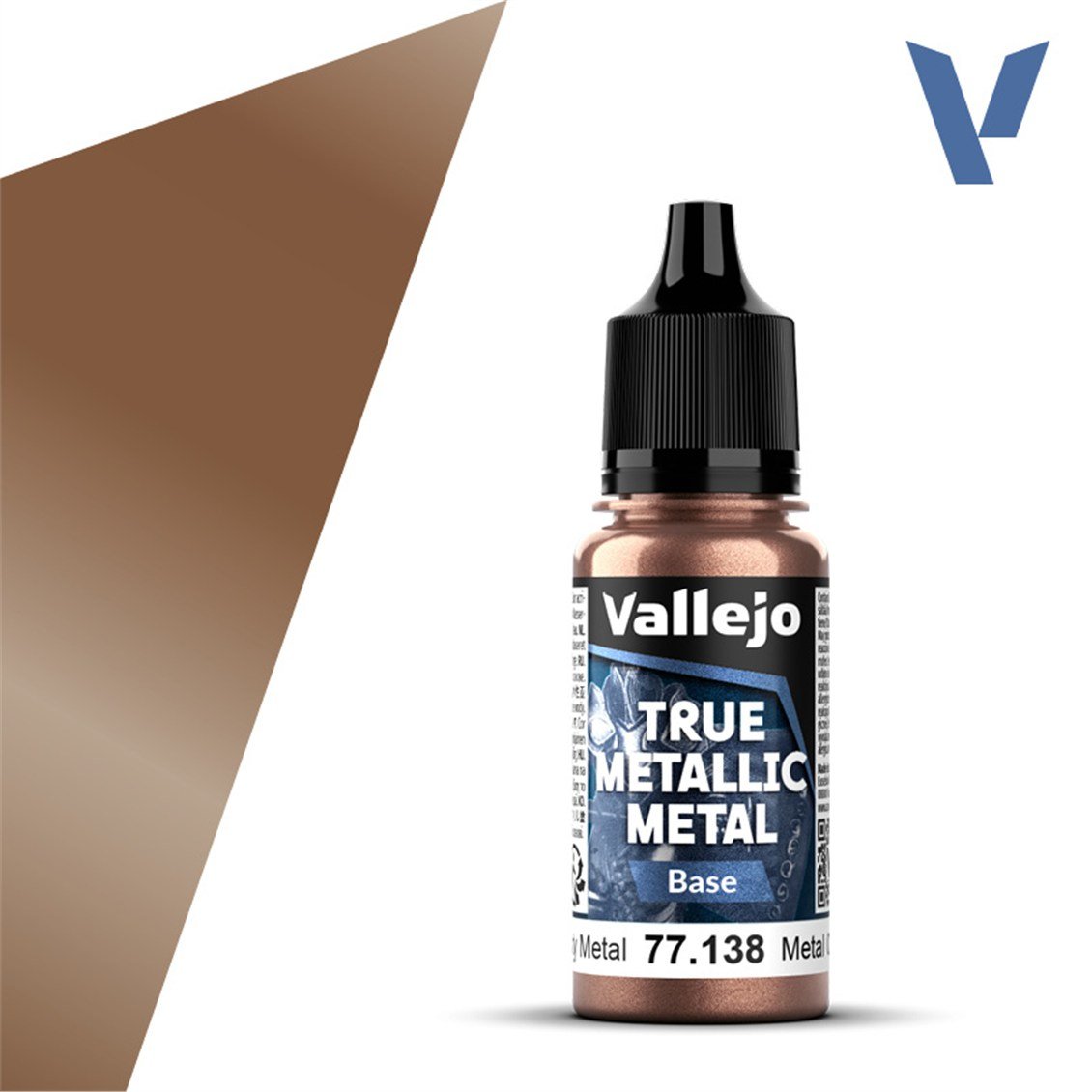 Vallejo 77138 18 ml. Rusty Metal, Base, True Metallic Metal (TMM) Serisi Model Boyası
