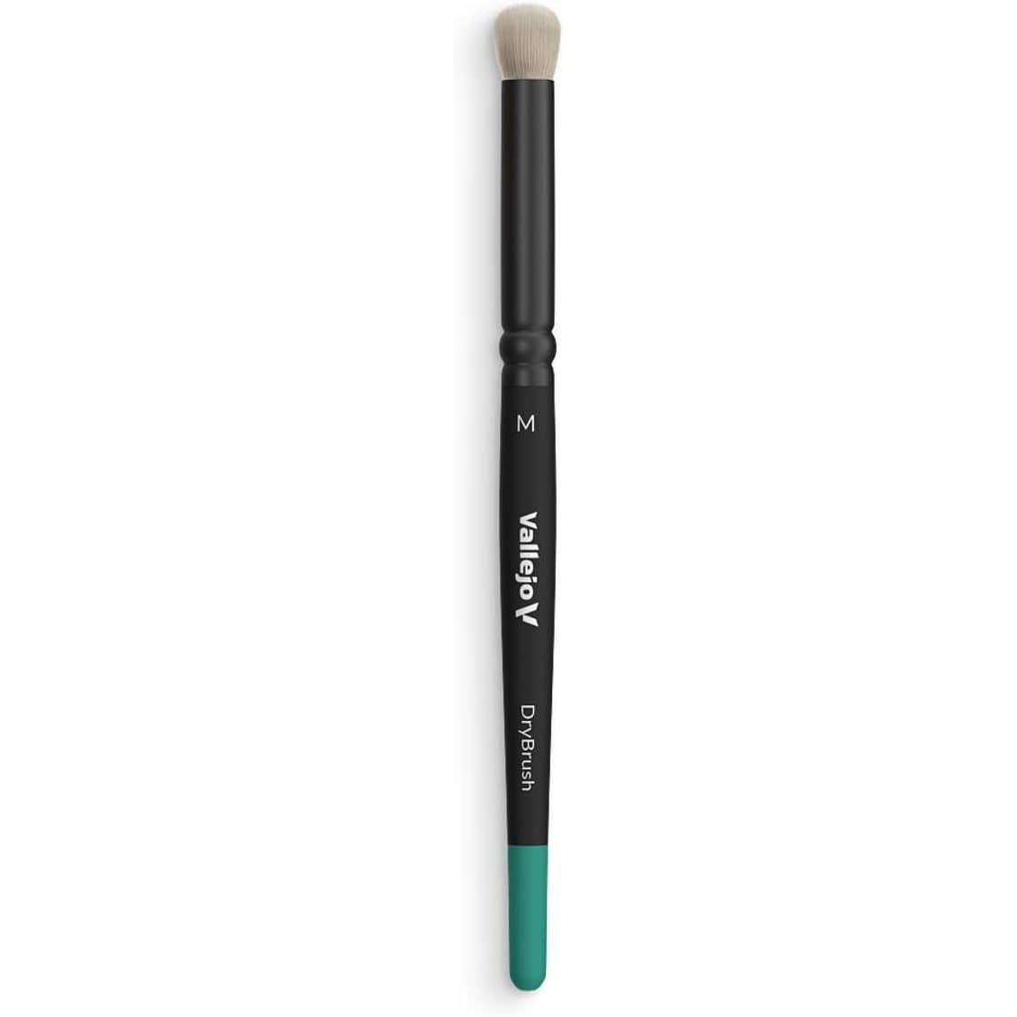 Vallejo B07002 Orta Uclu, Doğal Saç Kıllı, Yassı Saplı, DryBrush Fırçası