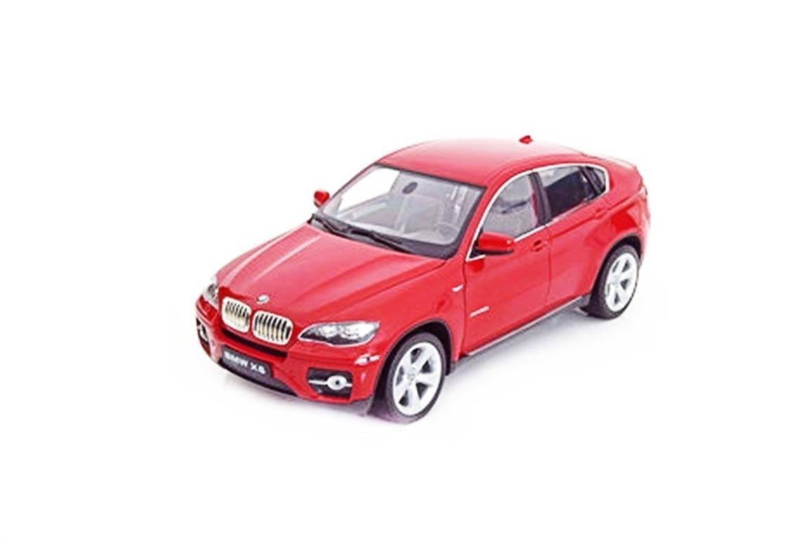 Welly 18031 1/18 Ölçek, 2009 Bmw X 6, Kırmızı, Sergilemeye Hazır Metal Araba Modeli