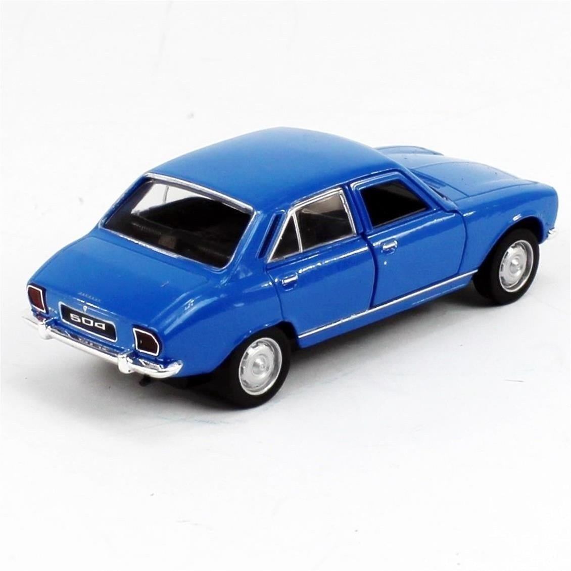 Welly 42394 1/34-1/39 Ölçek, 1975 Peugeot 504, Mavi, Çek-Bırak Mekanizmalı Oyuncak Metal Araba