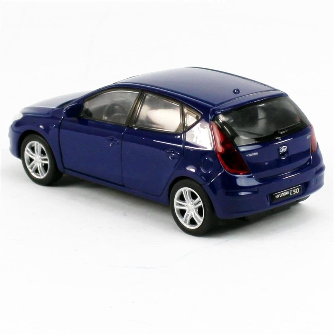 Welly 42394 1/34-1/39 Ölçek, Hyundai i30, Mavi, Çek-Bırak Mekanizmalı Oyuncak Metal Araba