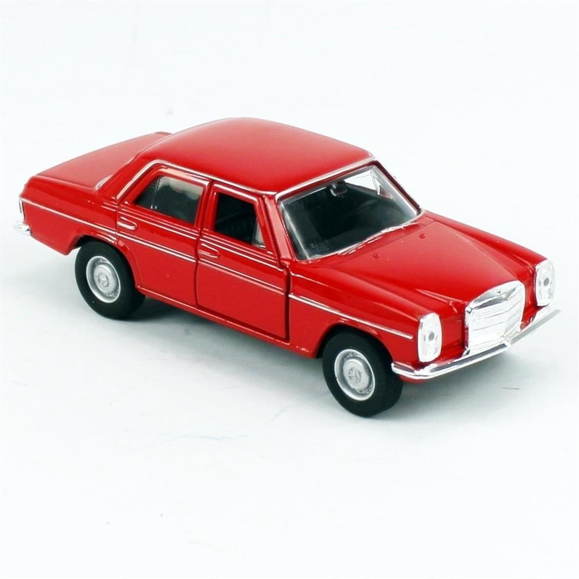 Welly 43686 1/34-1/39 Ölçek, Mercedes Benz 220, Kırmızı, Çek-Bırak Mekanizmalı Oyuncak Metal Araba