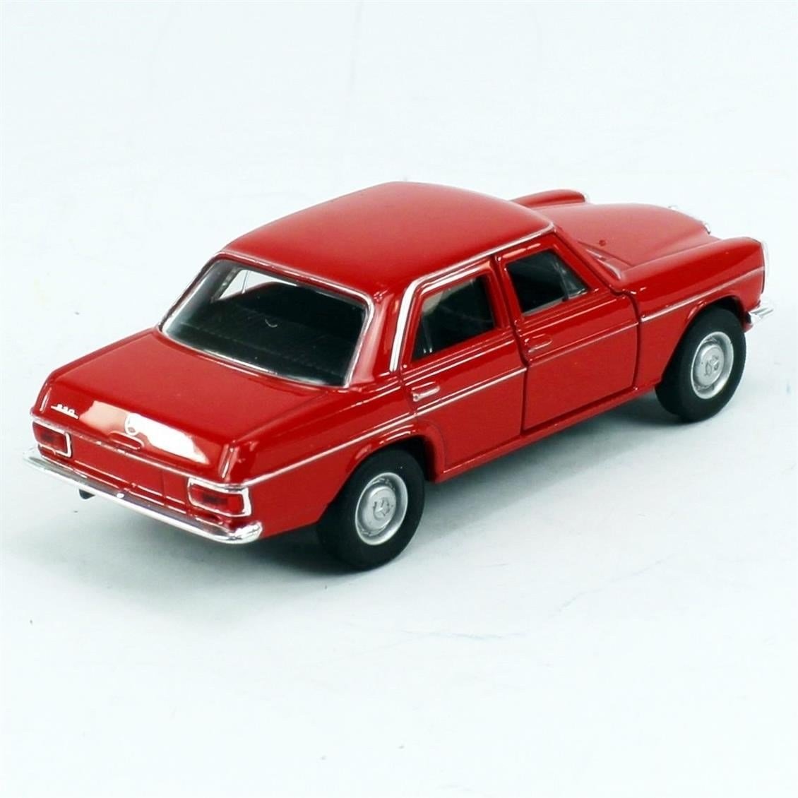 Welly 43686 1/34-1/39 Ölçek, Mercedes Benz 220, Kırmızı, Çek-Bırak Mekanizmalı Oyuncak Metal Araba