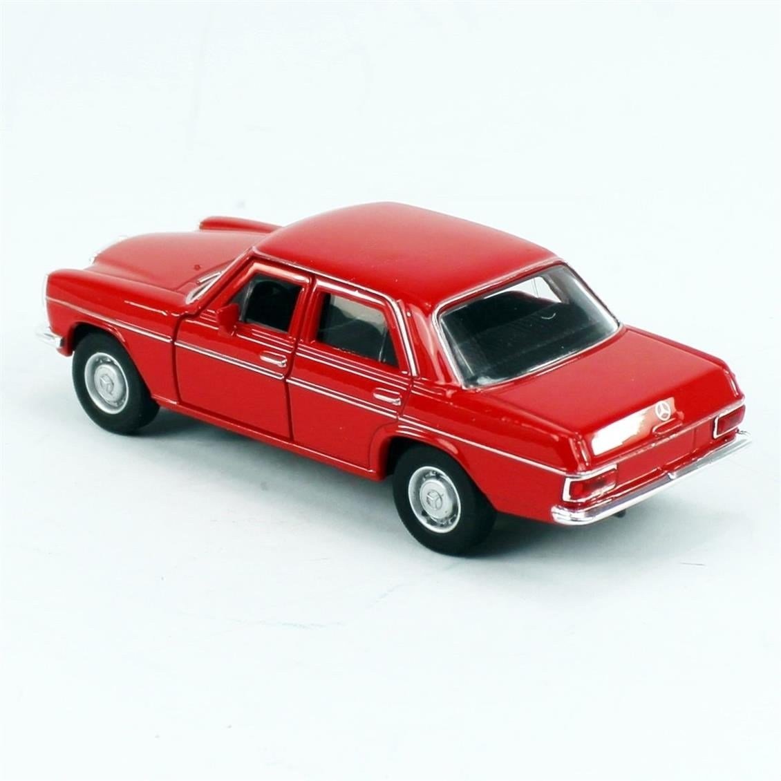 Welly 43686 1/34-1/39 Ölçek, Mercedes Benz 220, Kırmızı, Çek-Bırak Mekanizmalı Oyuncak Metal Araba
