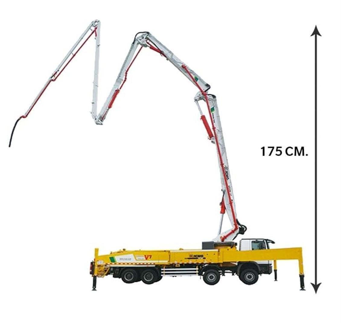 Yagao HB62K 1/35 Ölçek, XCMG Beton Pompası-Sergilemeye Hazır Metal Model