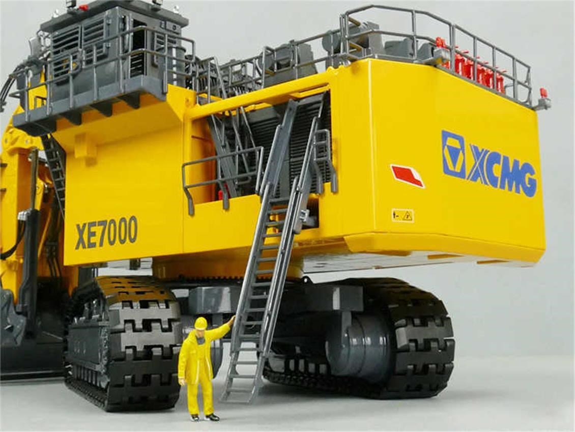Yagao XE7000 1/50 Ölçek, XCMG Maden Ekskavatörü-Sergilemeye Hazır Metal Model