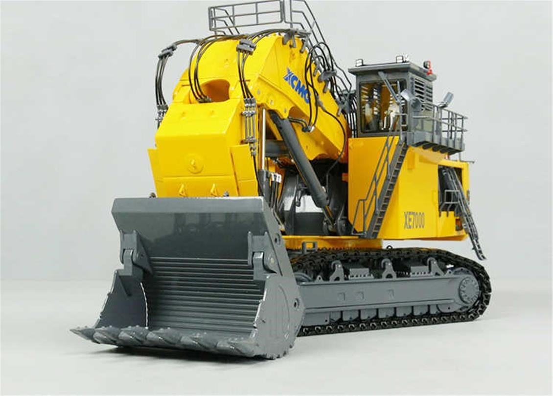 Yagao XE7000 1/50 Ölçek, XCMG Maden Ekskavatörü-Sergilemeye Hazır Metal Model