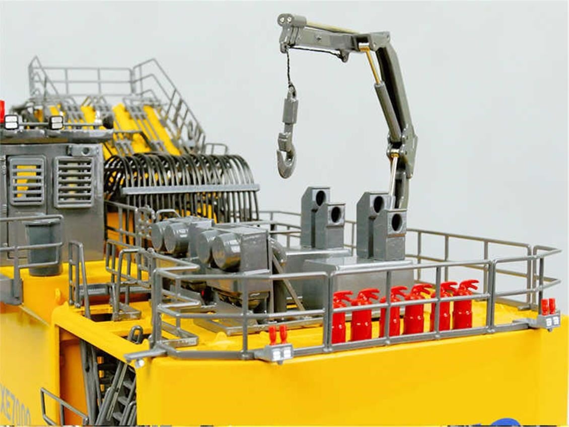 Yagao XE7000 1/50 Ölçek, XCMG Maden Ekskavatörü-Sergilemeye Hazır Metal Model