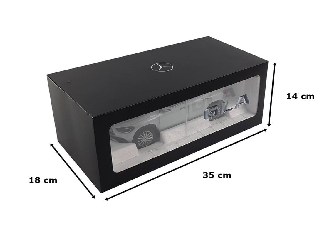 Z Models B66961036 1/18 Ölçek, Mercedes Benz GLA (H247) 2020, Iridium Silver, Sergilemeye Hazır Metal Araba Modeli