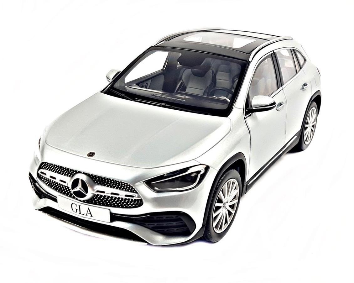 Z Models B66961036 1/18 Ölçek, Mercedes Benz GLA (H247) 2020, Iridium Silver, Sergilemeye Hazır Metal Araba Modeli
