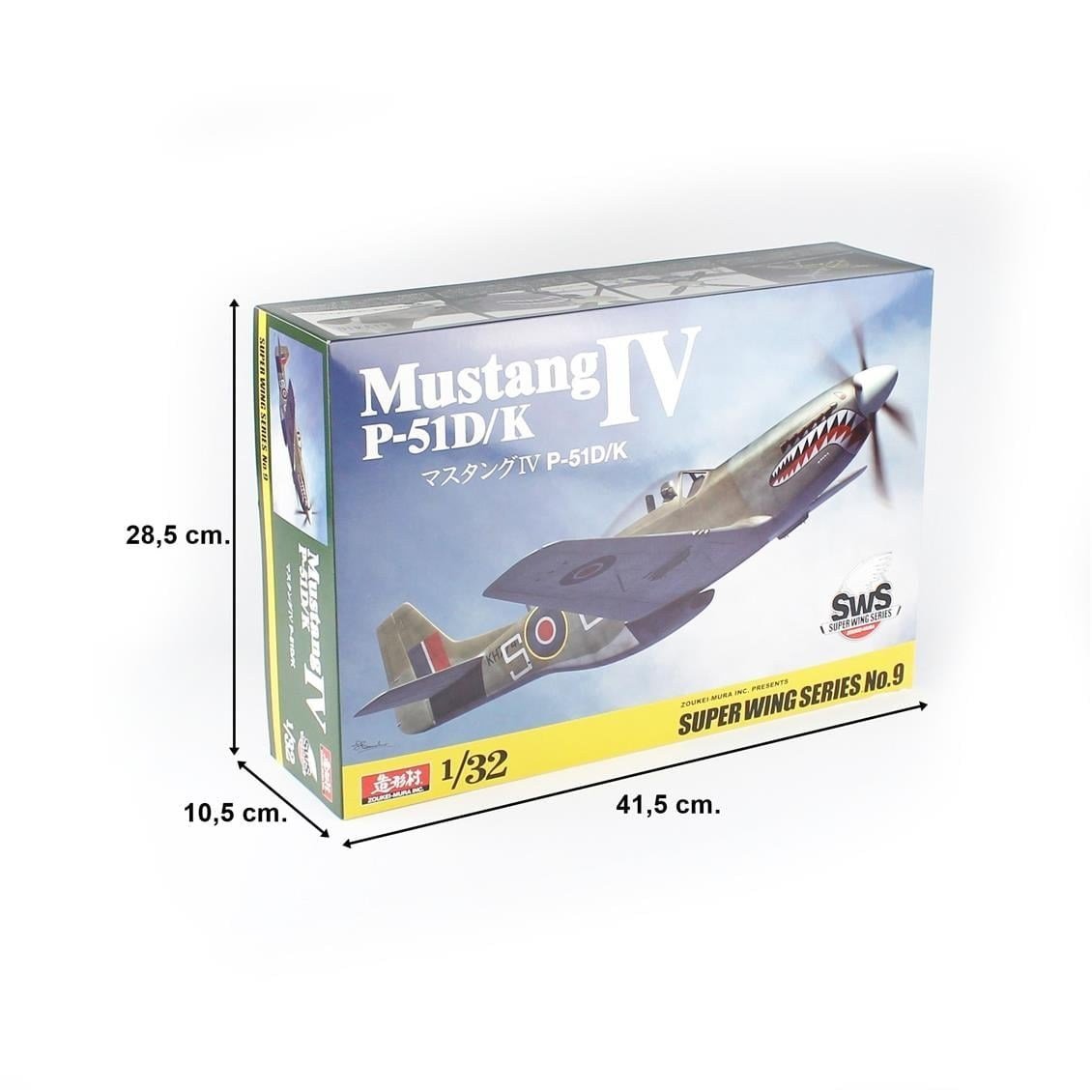 Zoukei Mura SWS09 1/32 Ölçek, Mustang IV Savaş Uçağı, Plastik Model kiti