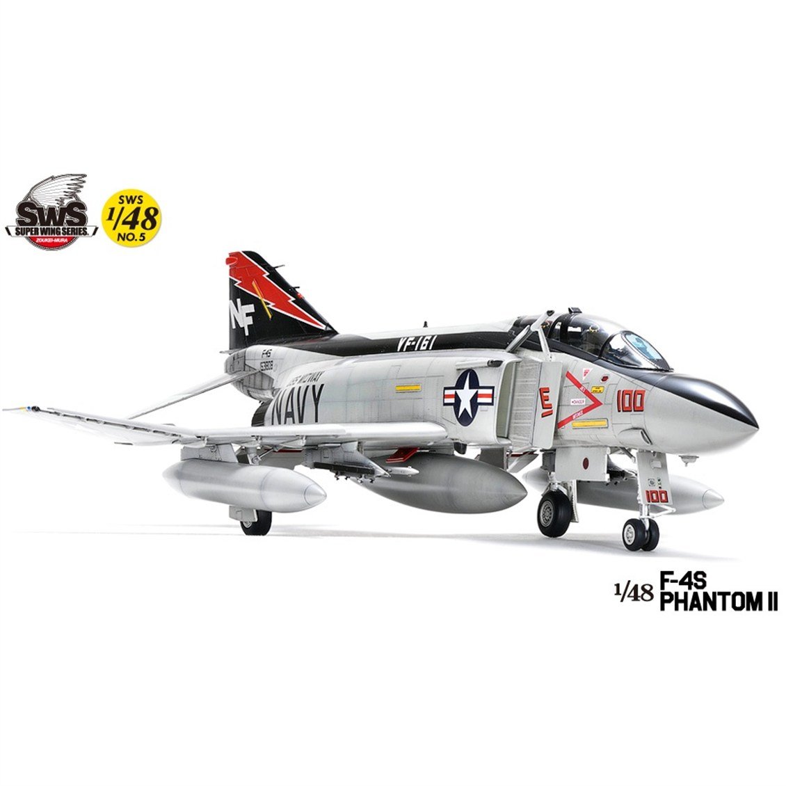 Zoukei Mura SWS48-05 1/48 Ölçek, F-4S Phantom II Savaş Uçağı, Plastik Model Kiti
