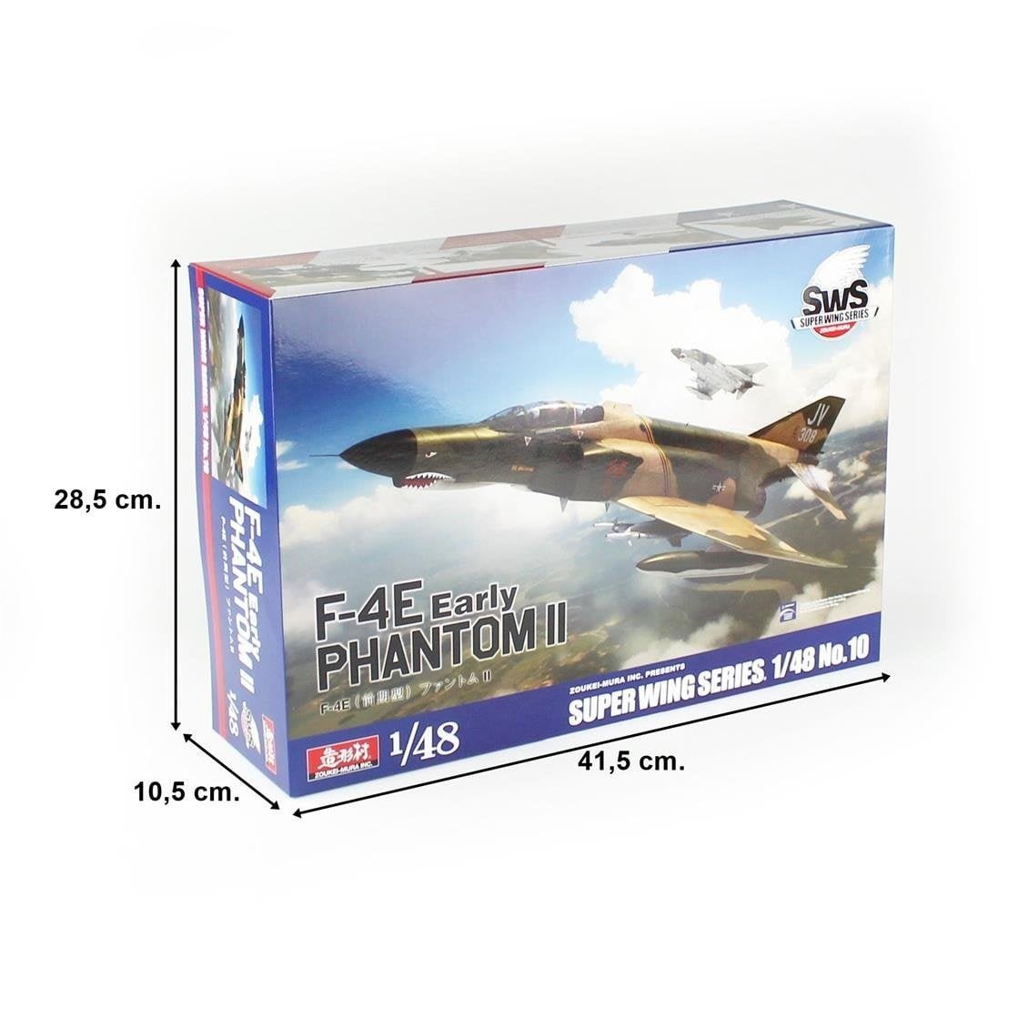 Zoukei Mura SWS48-10 1/48 Ölçek, F-4E Early Phantom II Savaş Uçağı, Plastik Model kiti