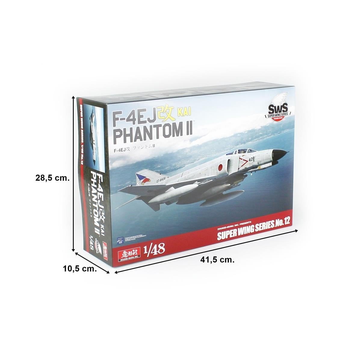 Zoukei Mura SWS48-12 1/48 Ölçek, F-4EJ Kai Phantom II Savaş Uçağı, Plastik Model kiti
