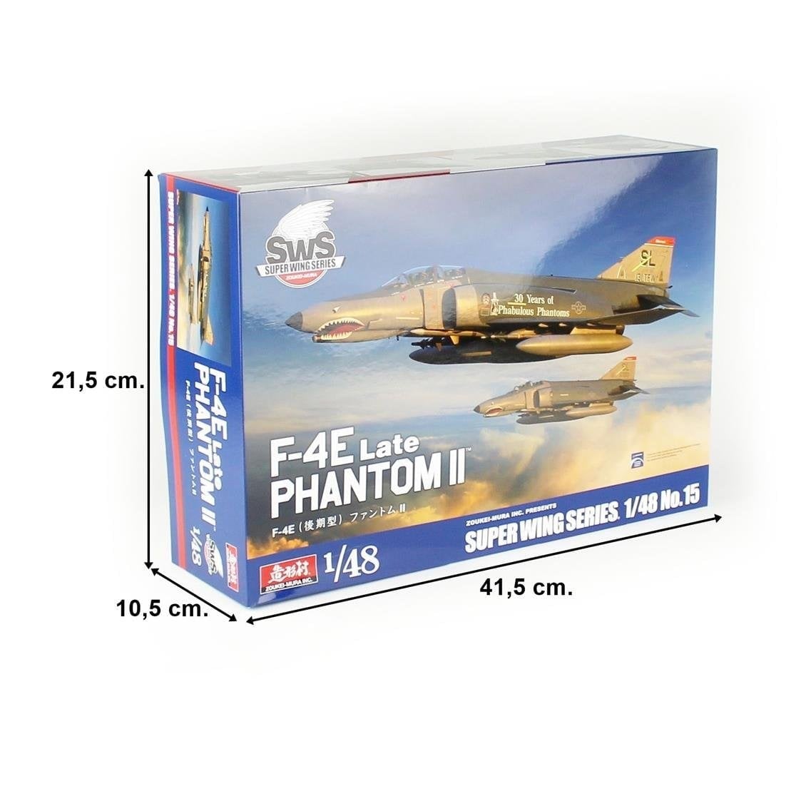 Zoukei Mura SWS48-15 1/48 Ölçek, F-4E Late Phantom II Savaş Uçağı, Plastik Model kiti
