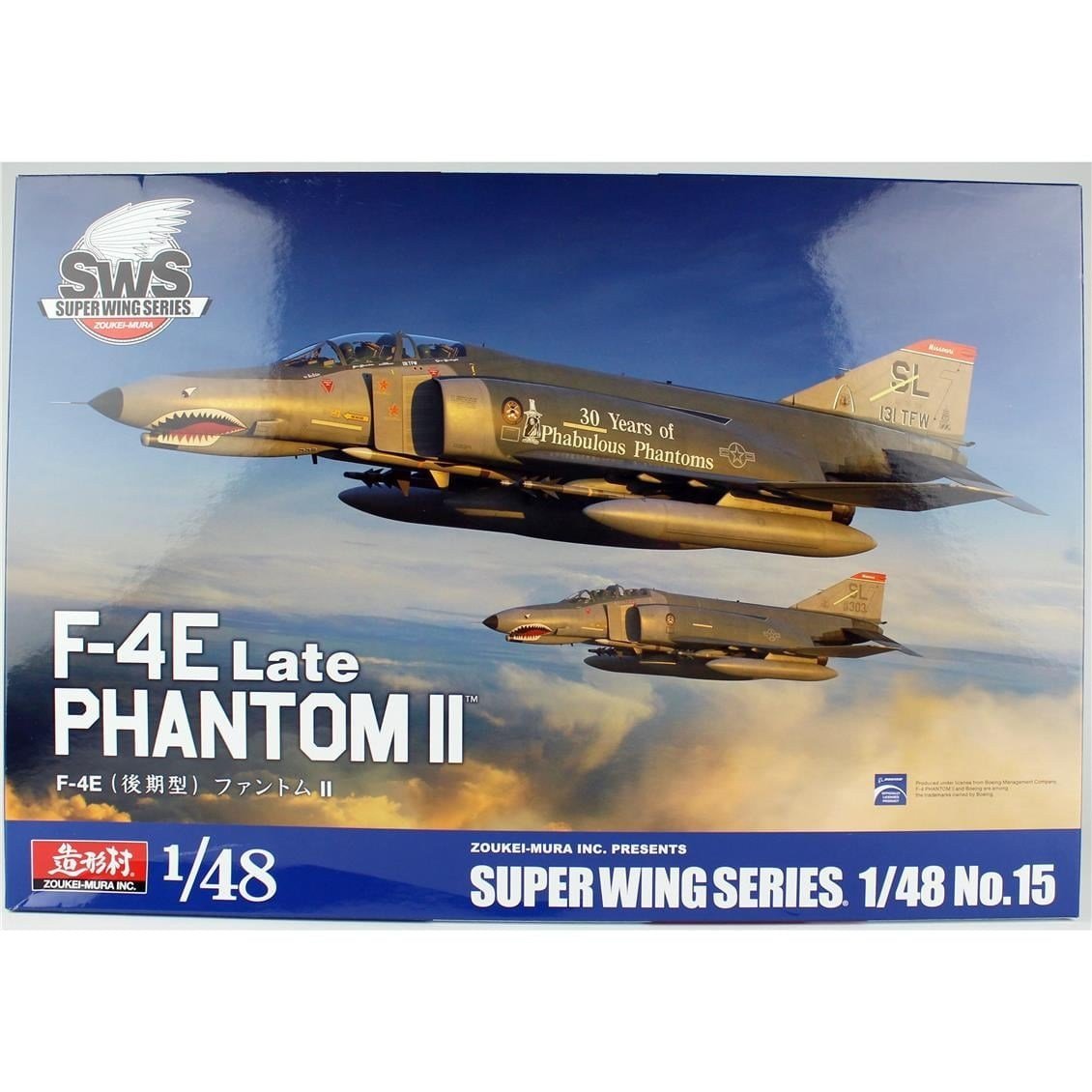 Zoukei Mura SWS48-15 1/48 Ölçek, F-4E Late Phantom II Savaş Uçağı, Plastik Model kiti