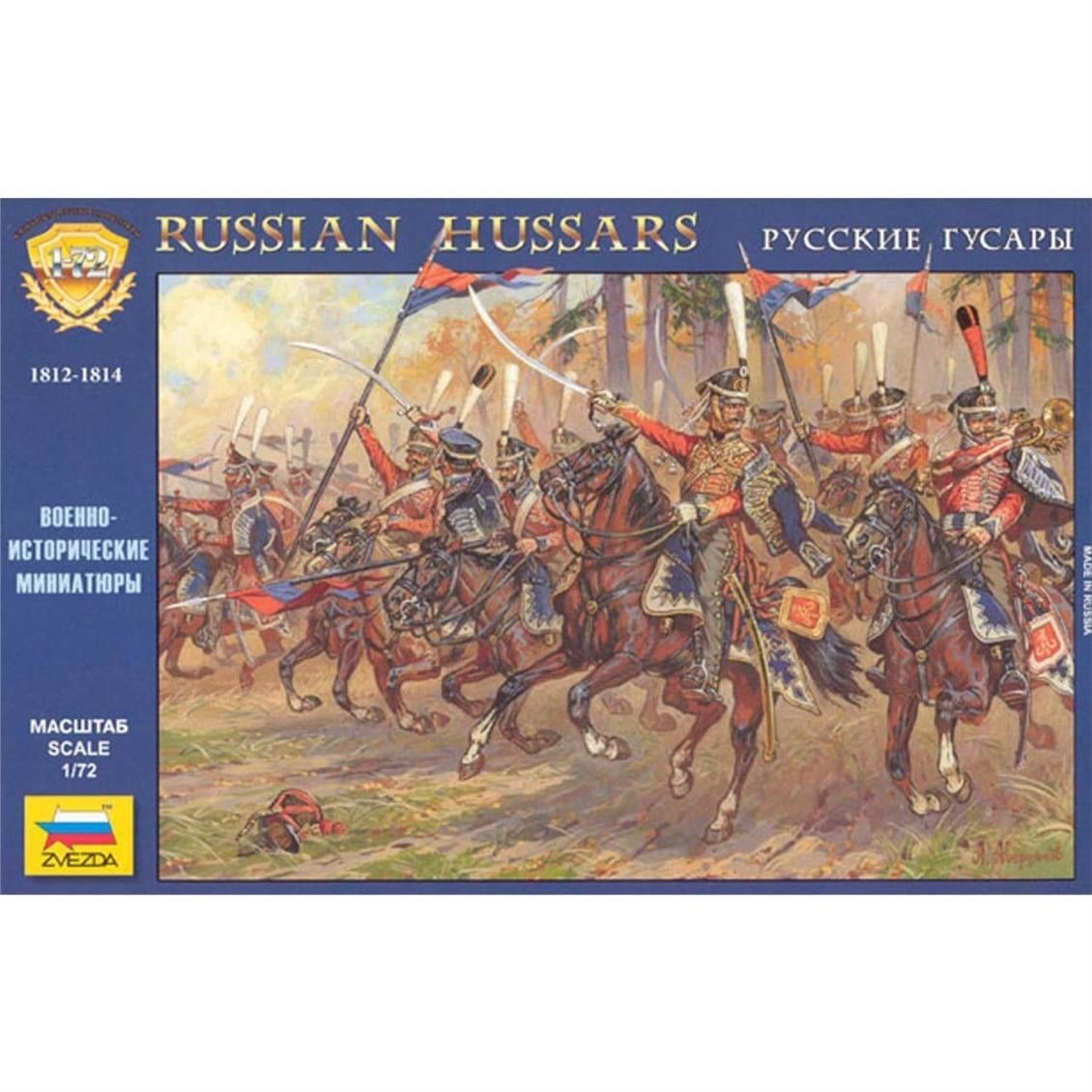 Zvezda 8055 1/72 Ölçek, Rus Hussarlar 1/12-1814