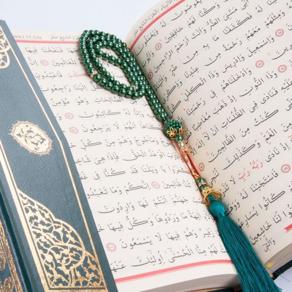 10 Adet İnci Tesbih Yeşil