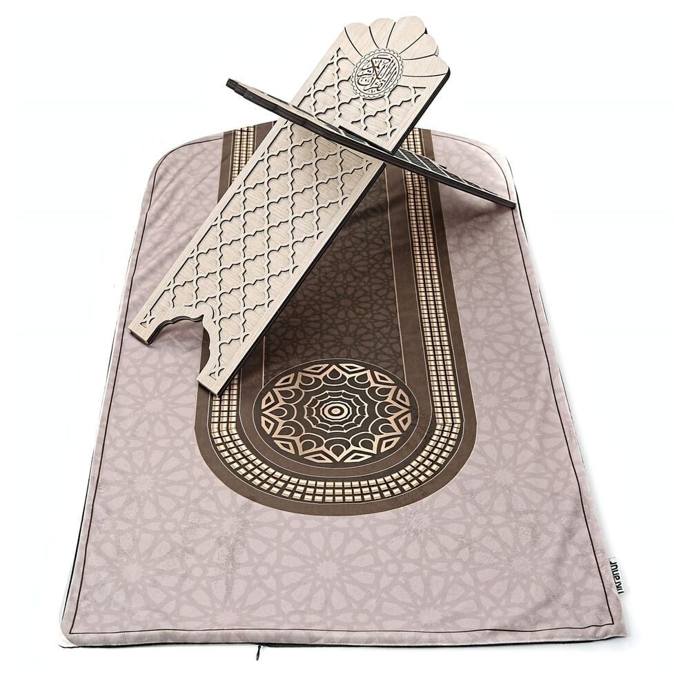 Astarlı Ortadoğu Kadife Seccade Kahve 63×116 cm 268 gr
